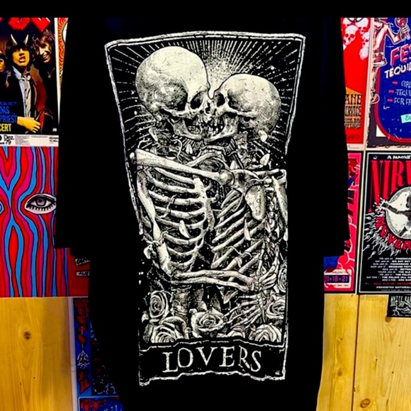 Mortus Viventi Tarot LOVERS TEE 3x - Picture 4 of 11
